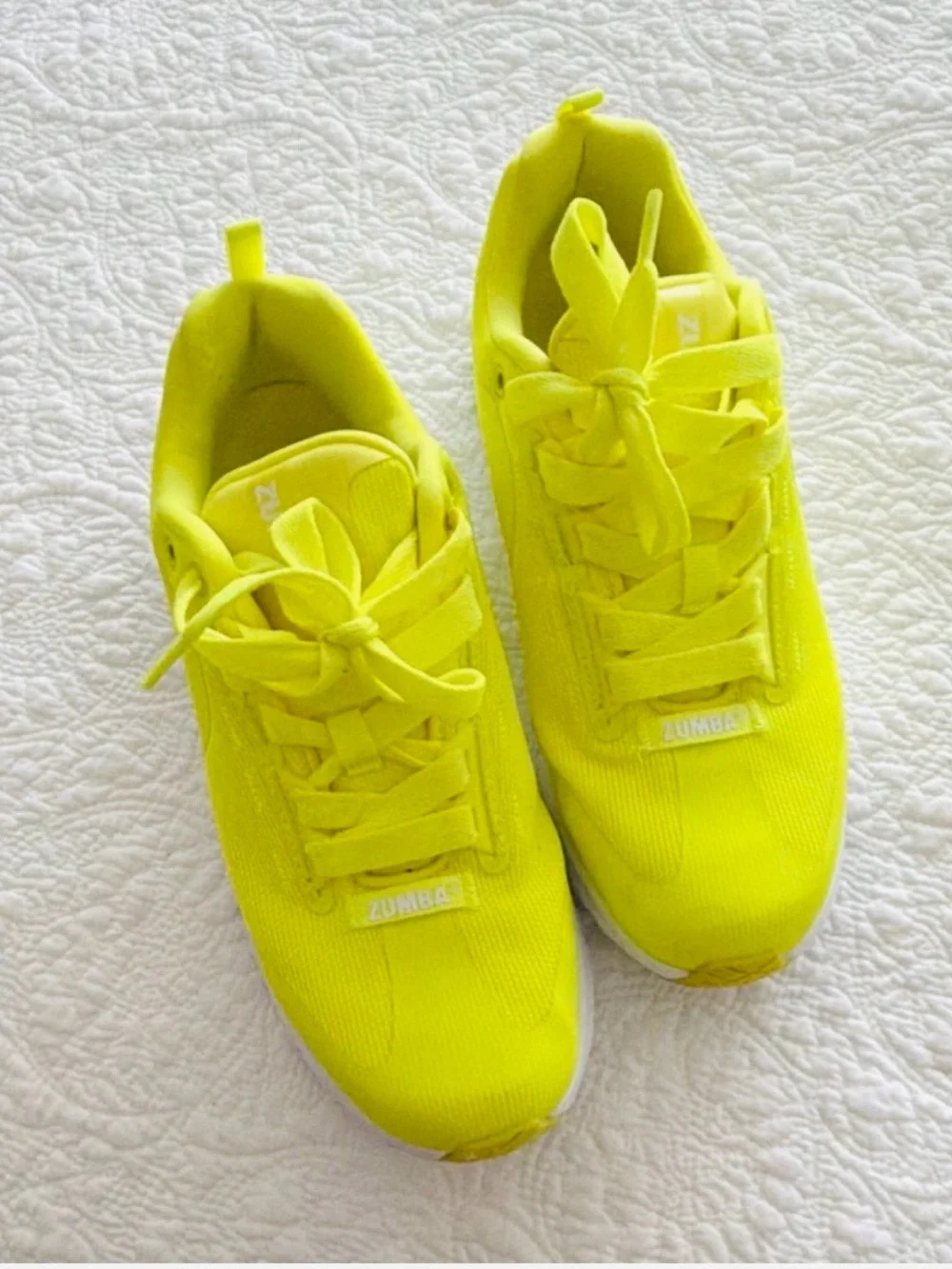 Zumba Fitness Neon Yellow Slip-On Athletic Shoes - Picture 5 of 5